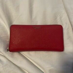 Like New Cherry Red Kate Spade Wallet!